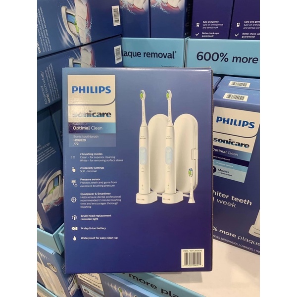 SET 2 BÀN CHẢI ĐIỆN Philips Sonicare Optimal Clean 5000 Edition