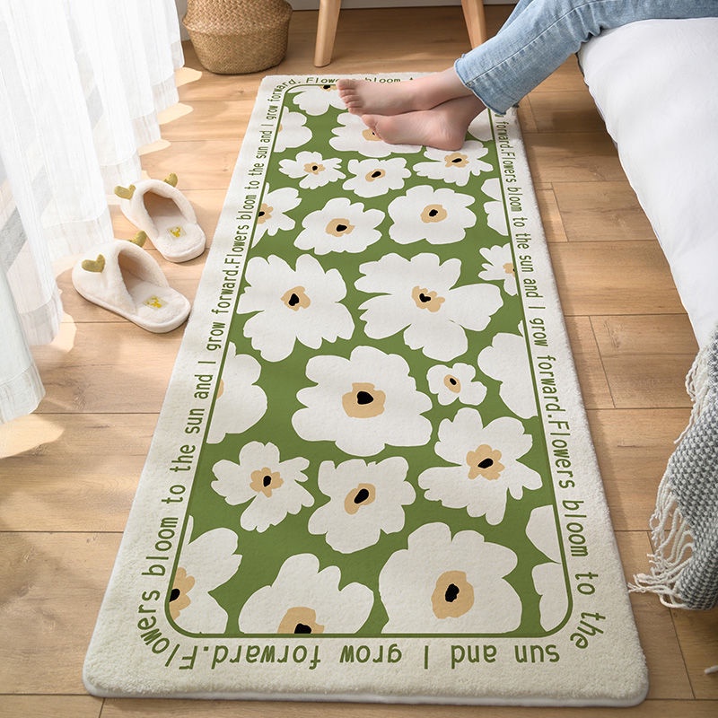 Thảm Chùi Chân Họa Tiết Hoa, Kích Thước 40x120cm