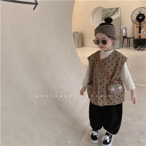 Hàng Có Sẵn Áo Khoác Ghi Lê Không Tay Phong Cách Hàn Quốc Nhật Bản / Hàn Quốc / Xuân Thu Kiểu Mới Cho Bé Trai / Bé Gái