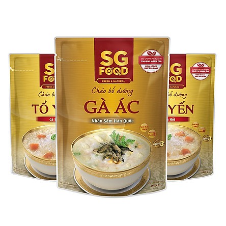 Cháo tươi SGF - Sài gòn Food 12 vị date 2022