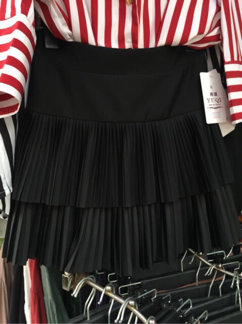 Chân váy xếp ly 2 tầng cho nữ | BigBuy360 - bigbuy360.vn