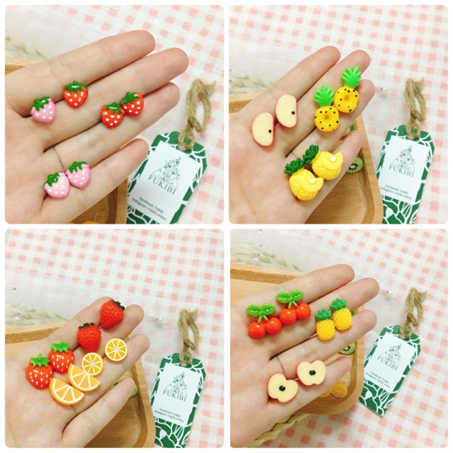 BÔNG TAI TRÁI CÂY CỰC YÊU ẢNH THẬT