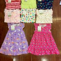 Set 3 váy cotton borip cho bé gái
