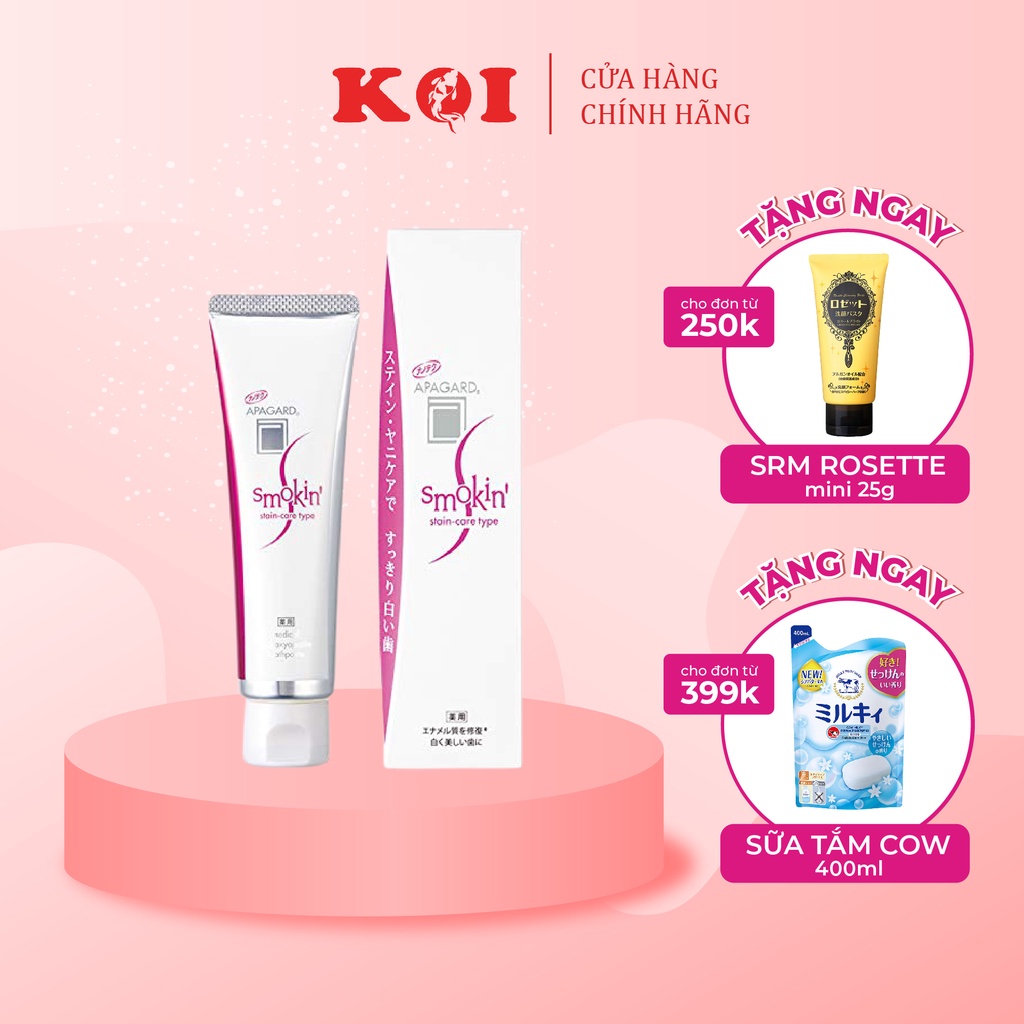 Kem đánh răng siêu trắng Apagard smokin Stain-Care cho người hút thuốc 100g