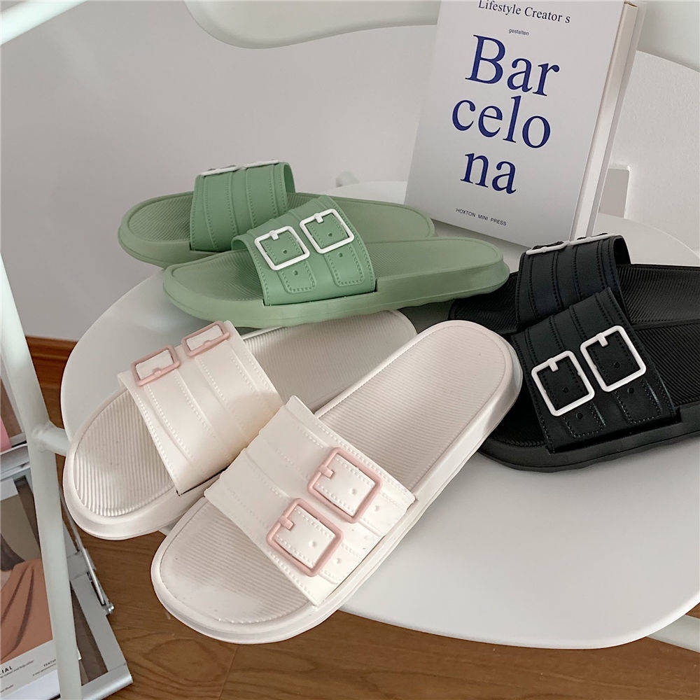 Trong Kho ❊Dép đi trong nhà Chống Trượt Thời Trang Mùa Hè Phong Cách Hàn Quốc Cho Nữ