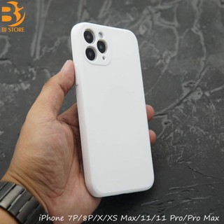 Ốp lưng silicone viền vuông cho iPhone