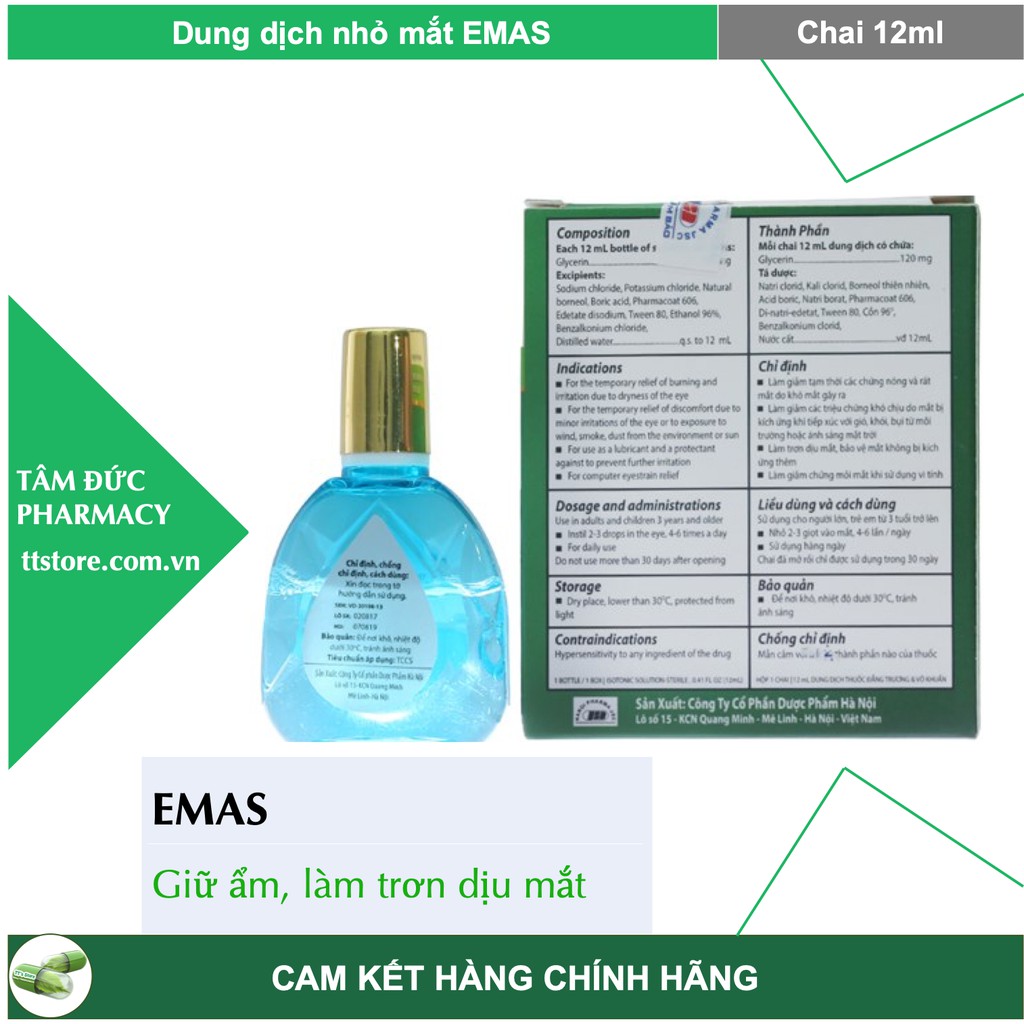 Dung dịch dưỡng ẩm mắt EMAS