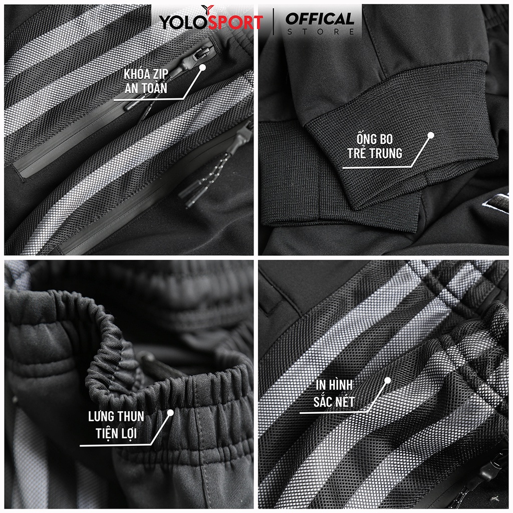 Quần Jogger Thun Nam Thể Thao YOLO SPORT cao cấp thoáng mát thích hợp dạo phố, gym