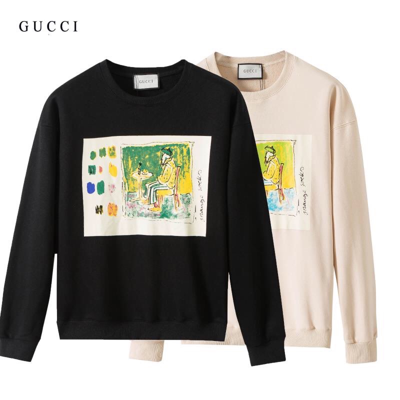 Áo thun dài tay, áo nỉ sweater thời trang cao cấp thương hiệu Gucci GG GC