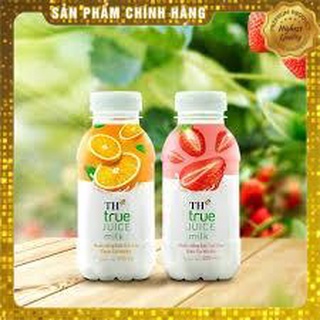 Nước uống sữa trái cây th true juice dâu/cam 300ml