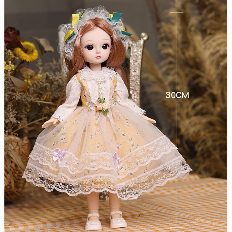 Búp Bê BJD 30cm 1 / 6 21 Khớp Nối Có Thể Tháo Rời Dễ Thương