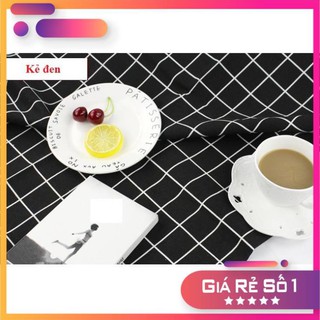 Vải phông nền kẻ caro, vân gỗ, vân báo chí chụp ảnh sản phẩm nhiều kích thước