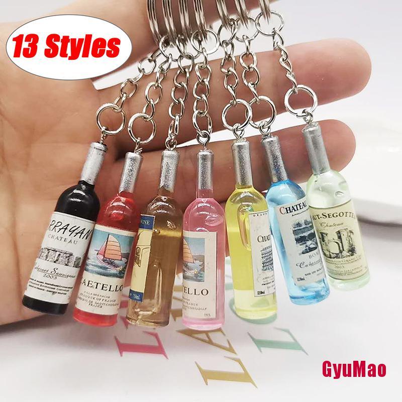 Móc Khóa Hình Chai Bia Bằng Acrylic Dễ Thương