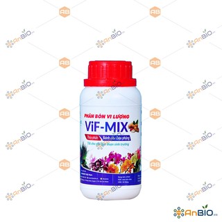Phân bón vi lượng vif-mix chai 250ml dung dịch thủy phân bánh dầu đậu phộng - c2.1020