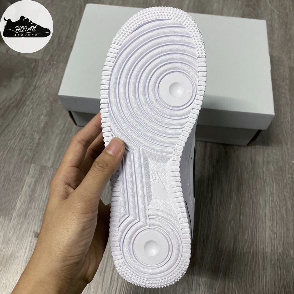 Giày Air Force 1 White Black Thể Thao Nam - Giày Sneaker AF1 Trắng Logo Đen Cổ Thấp [FREE SHIP + HỘP GIÀY + HỘP BẢO VỆ]