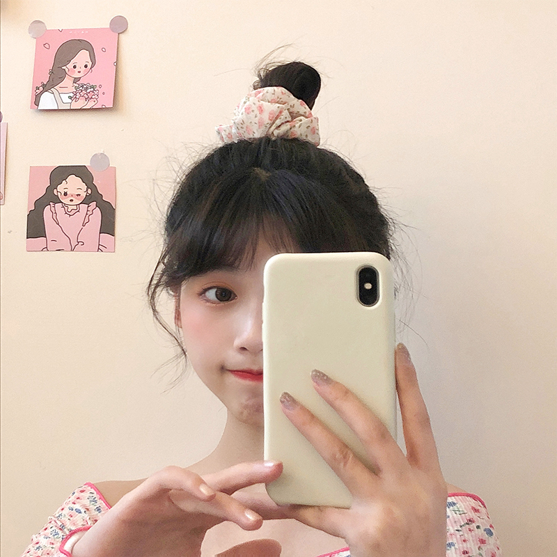 Buộc Tóc In Hoa Chất Liệu Chiffon Họa Tiết Hoa Thời Trang Cho Nữ