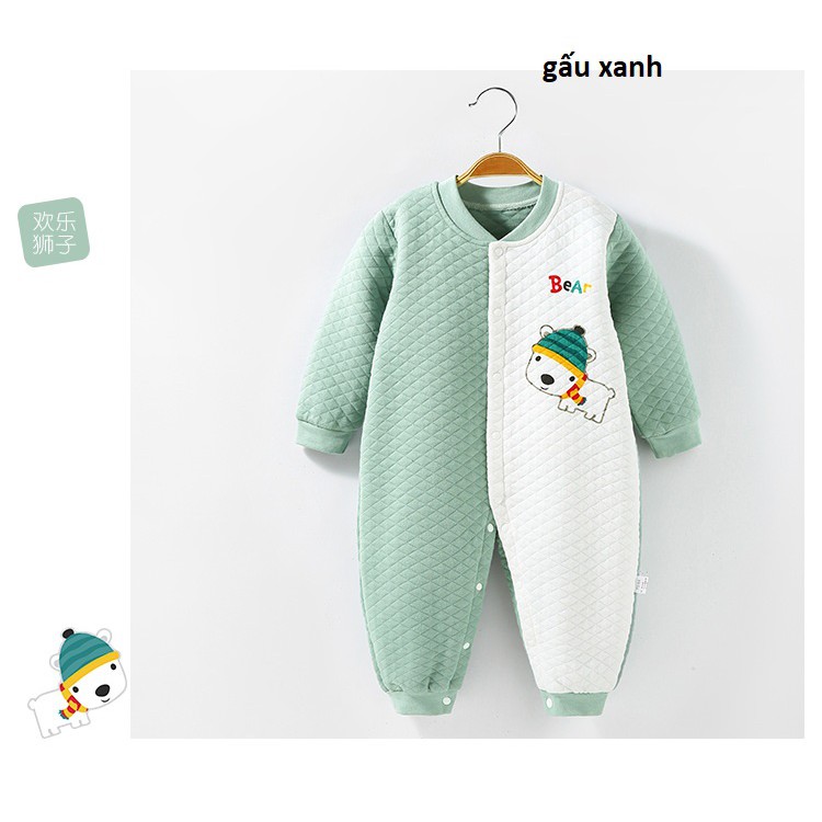 Body liền thân trần bông họa tiết ngộ nghĩnh cho bé