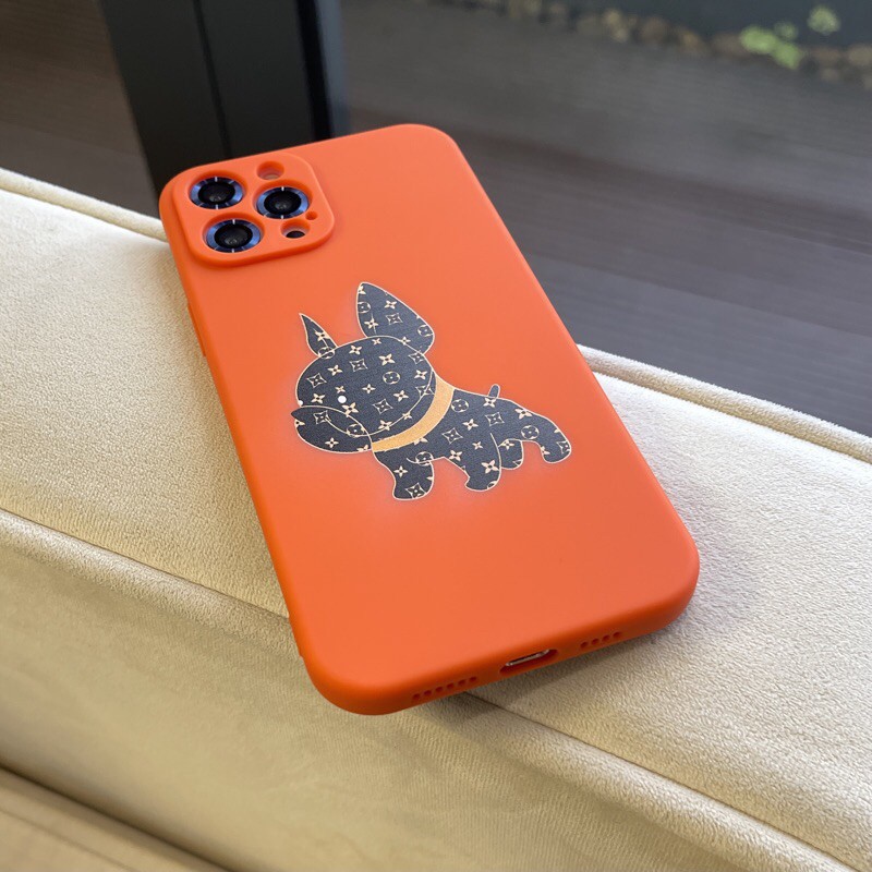 Ốp điện thoại/ Ốp lưng iphone LV Chó Nền Cam cho dòng iphone 12promax/ 12pro/ 11promax/ 11/ Xsmax | BigBuy360 - bigbuy360.vn