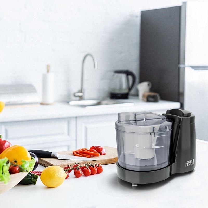 Máy xay thịt đa năng mini Lebenlang LBU5239, xay tỏi, hành, ớt, gia vị.. cối 350ml, công suất 120W bảo hành chính hãng