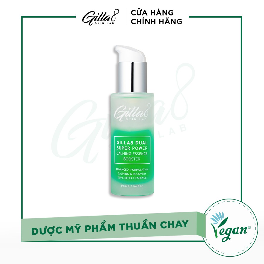 TINH CHẤT TRÀM TRÀ GILLA8 DUAL SUPER POWER CALMING ESSENCE BOOSTER