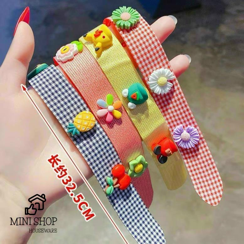 Bờm Dán Tóc, Băng Đô Cài Mái Hàn Quốc Siêu Xinh Cho Bé Gái