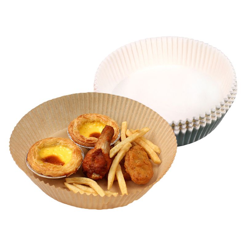 Giấy Lót Hình Tròn Chống Dầu Dùng Một Lần Cho Nồi Chiên Không Dầu 3-6L