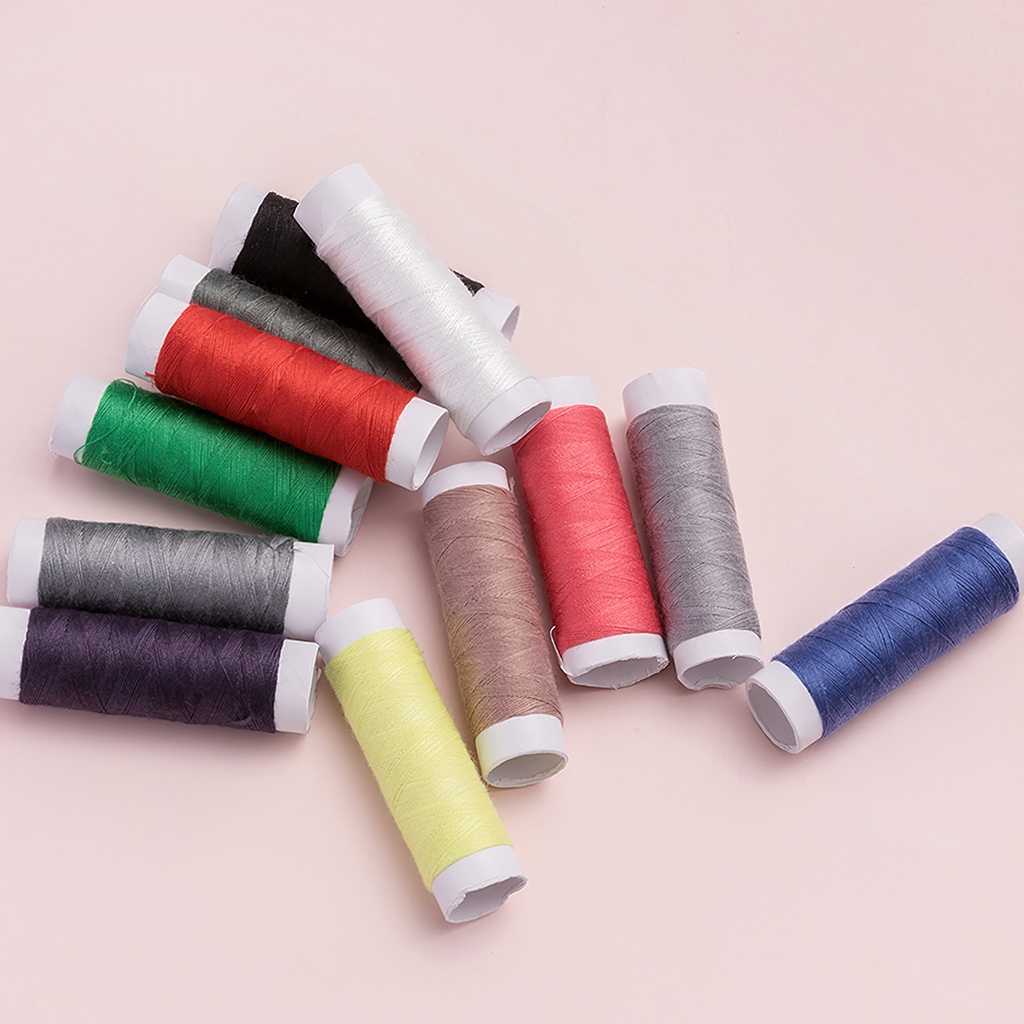 Bộ kim chỉ may vá đa năng nhiều món kèm hộp đựng trong suốt siêu gọn