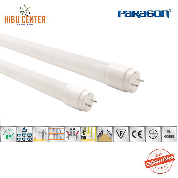 Bộ 5 Bóng Đèn Led Tube Dân Dụng Paragon 10W PFLMM10LT8/ 20W PFLMM20LT8 Bóng 6 Tấc/ 1M2 Ánh sáng Trắng/ Trung Tính/ Vàng