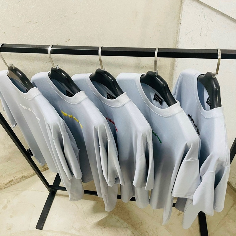 ÁO THUN UNISEX TAY LỠ RAGE OF THE SEA  BASIC IN SS2- MÀU XÁM