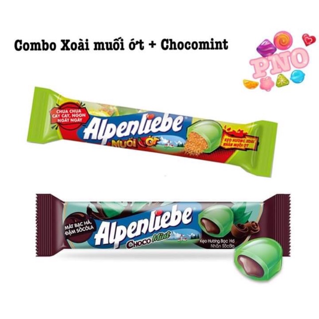 Combo Xoài Muối Ớt + Chocomint ( mỗi loại 1 thanh )