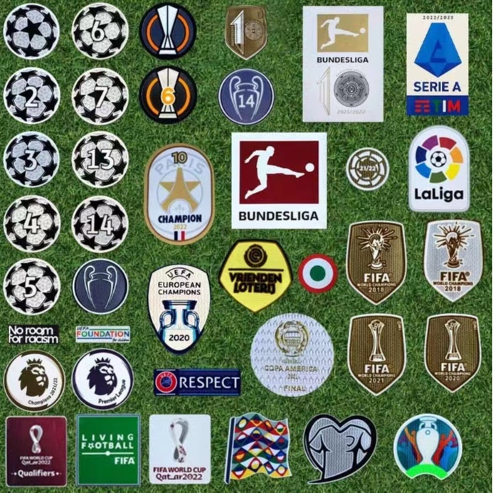 Huy Hiệu Bóng Đá 2022 / 23 FA CUP UEFA Vá EPL Vá UCL La Liga Serie A Ligue 1FIFA Bundesliga RESPECT AFC CUP