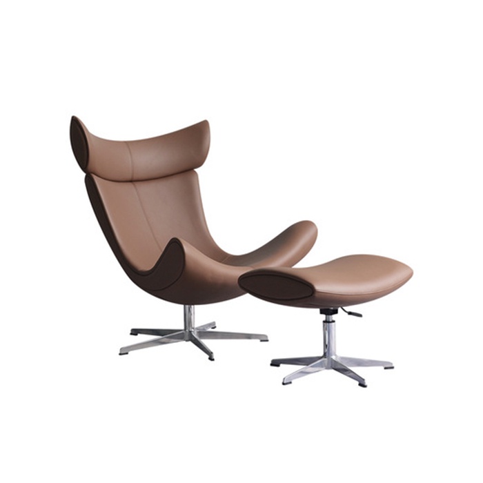 Ghế sofa lười nghệ thuật sang trọng - ghế SOFA thư giãn kèm đôn chân xoay hiện đại, ghế nghỉ trưa decor cao cấp