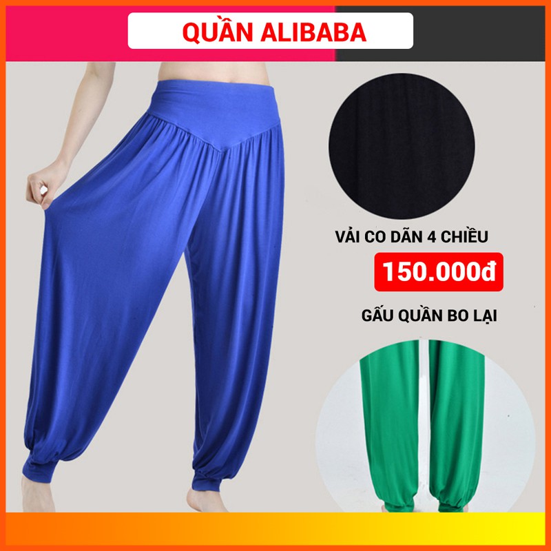 Quần ống Rộng Alibaba Quần Dai Tập Yoga Co Dan 4 Chiều Thoang Mat Yqa01 Shopee Việt Nam