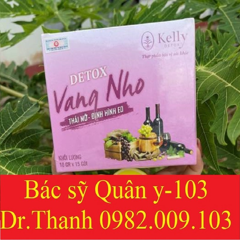 {GIẢM CÂN AN TOÀN} Detox VANG NHO  Ngừng dùng không tăng trở lại