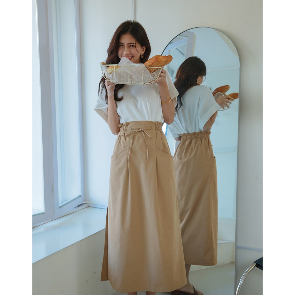 Chân váy eo rút dây xẻ bên hông nữ Air Space 2121822002 | BigBuy360 - bigbuy360.vn