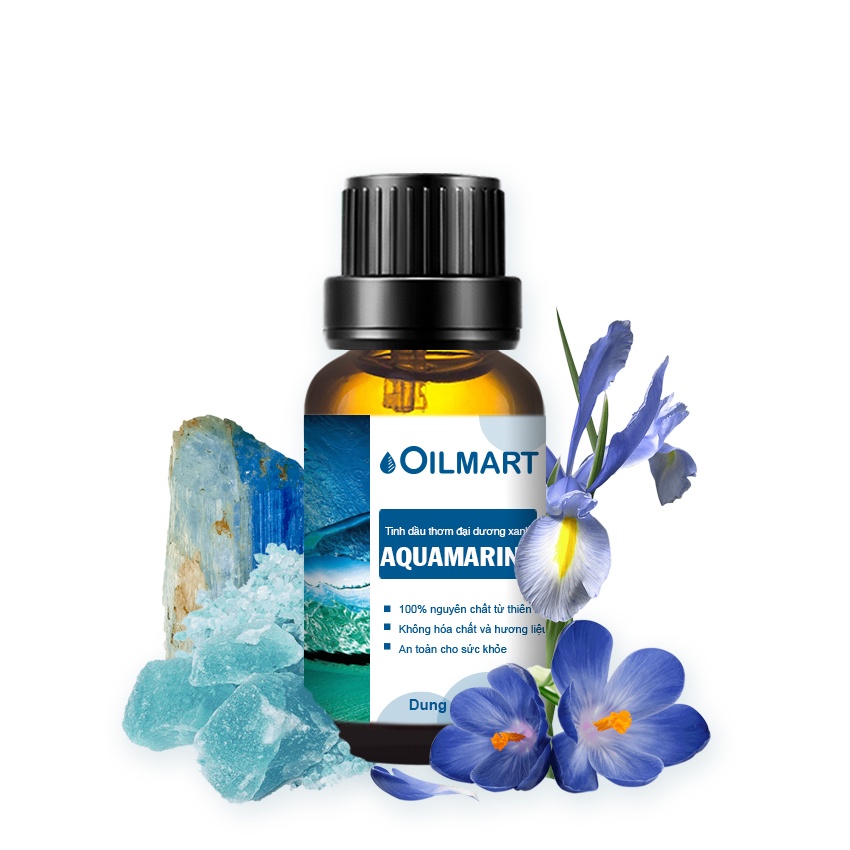 Tinh Dầu Thơm Oilmart Aquamarine Essential Oil Blend Đại Dương Xanh 10/30ml