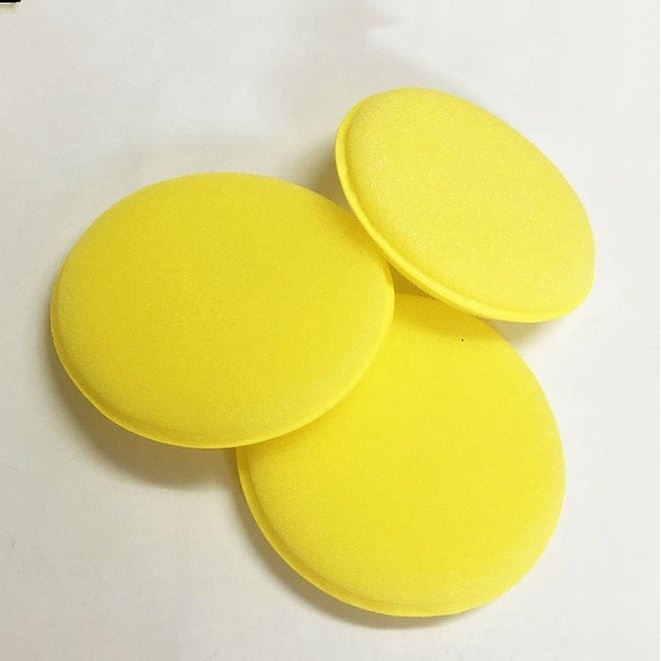 Mút xốp, bọt biển đánh bóng sơn ô tô, xe máy chuyên dụng, hình tròn đường kính 10cm