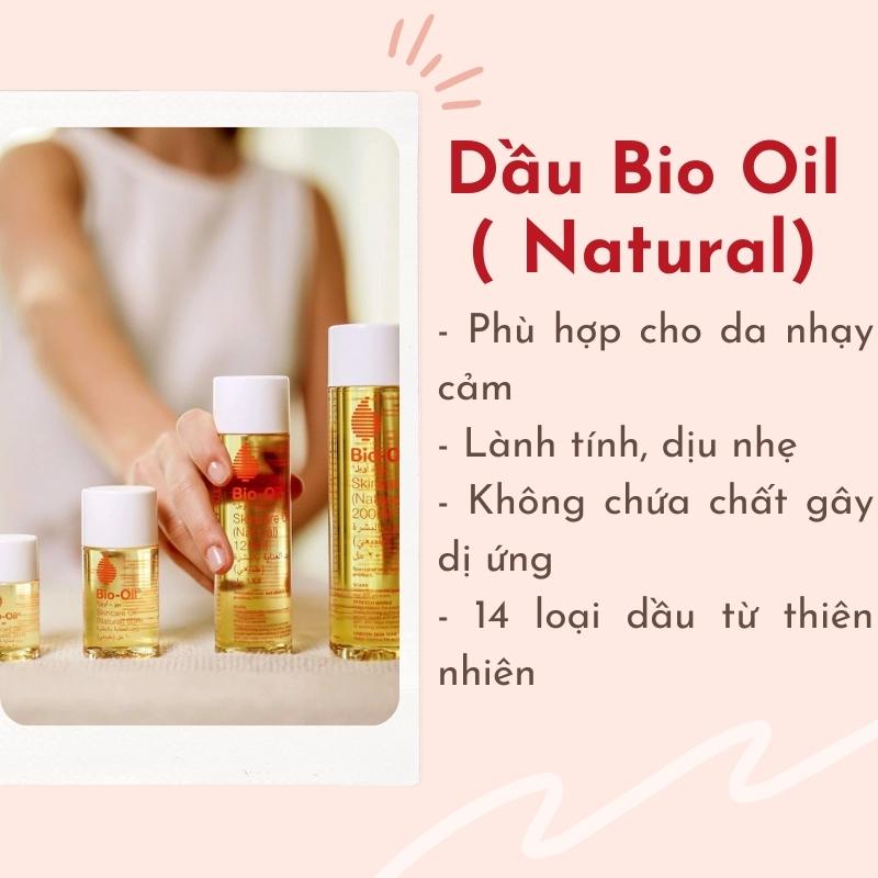 BIO-OIL SKINCARE OIL (NATURAL) - DẦU CHĂM SÓC DA TỪ THIÊN NHIÊN “THẾ HỆ MỚIin FULL SIZE