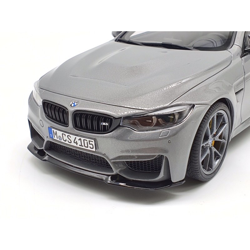 Xe Mô Hình BMW M4 CS Lime Rock Grey 1:18 GTSpirit ( Xám )