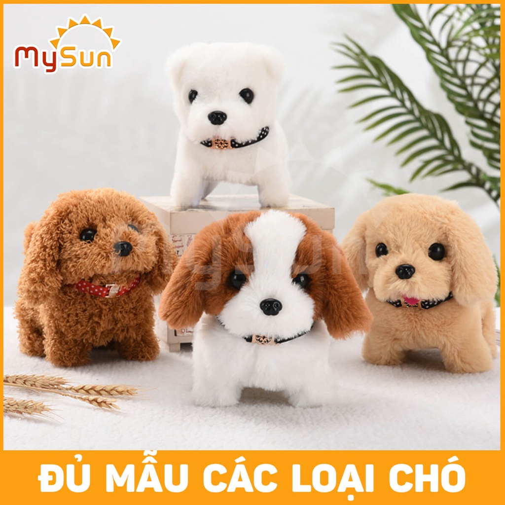 Đồ chơi con chó Robot biết đi, biết sủa, vẫy đuôi thông minh tặng PIN AA cho bé MySun