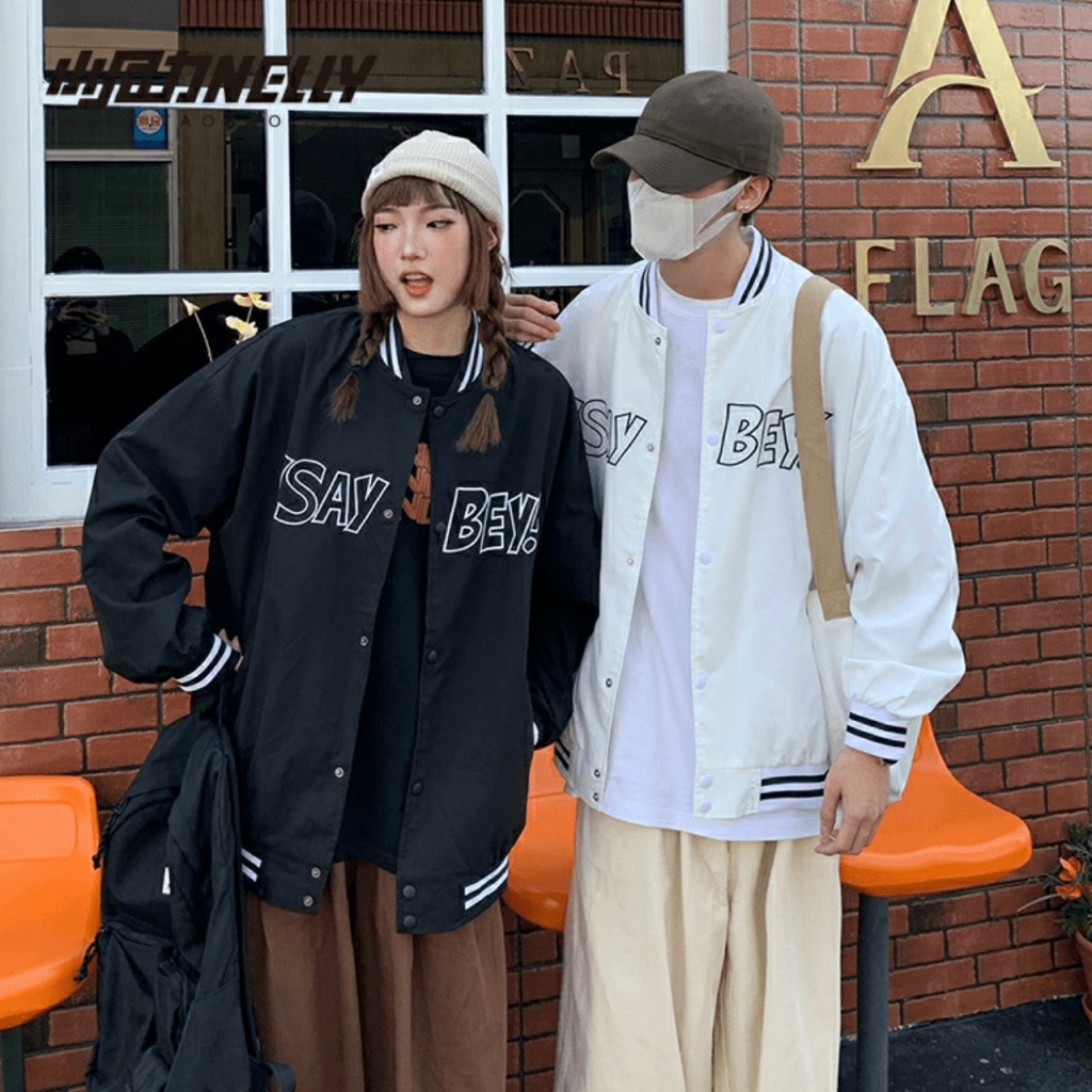 Áo Khoác Bomber UNISEX Form Rộng In Chữ Cực Xinh Hot Trend - ĐĂNG QUANG CLOTHER