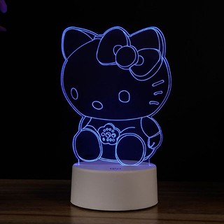 Đèn Ngủ 3D HÌnh Hello Kitty