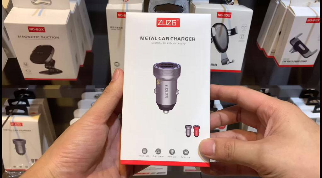 Tẩu sạc ô tô sạc nhanh 2 cổng chính hãng ZUZG C04S | BigBuy360 - bigbuy360.vn