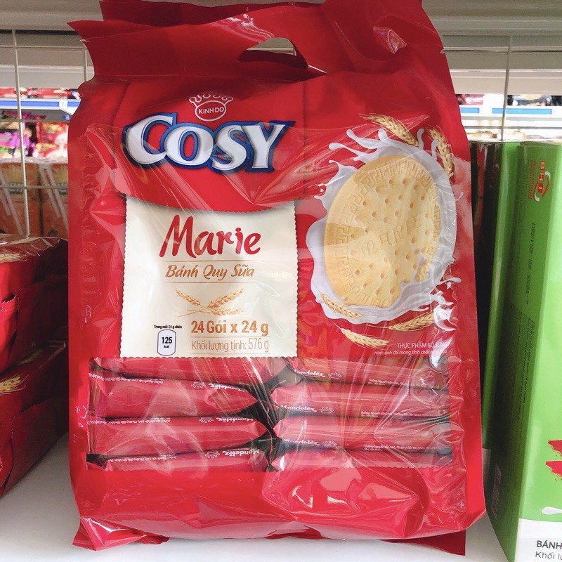 Bánh Quy Sữa Cosy Marie Bịch 576g (24 Gói Nhỏ)