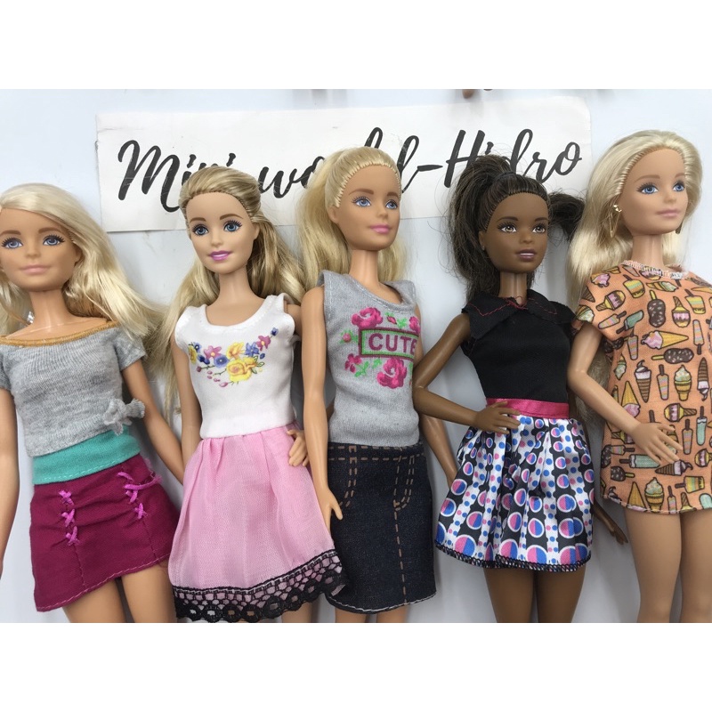 Búp bê Barbie chính hãng fashionistas nghề nghiệp vintage cổ điển Barbie da đen. S27