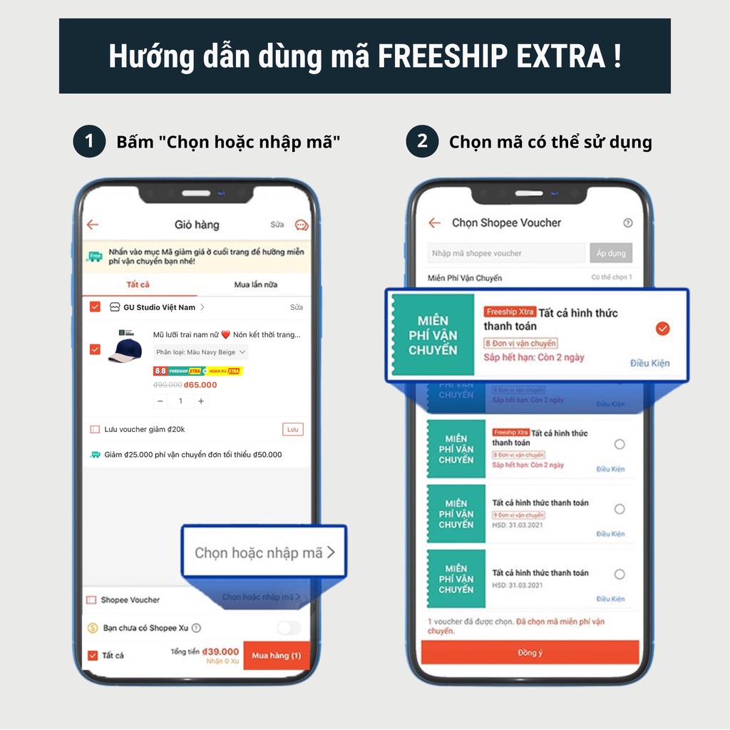Nón lưỡi trai thêu chữ Stubble nam nữ Quảng Châu chất kaki cotton thời trang cao cấp form unisex phong cách GU08