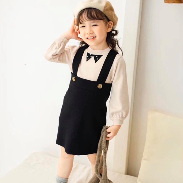 Sét váy yếm +áo len