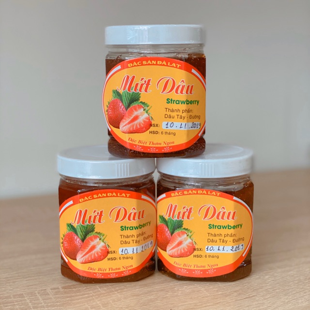 Mứt dâu tây Đà Lạt 400g