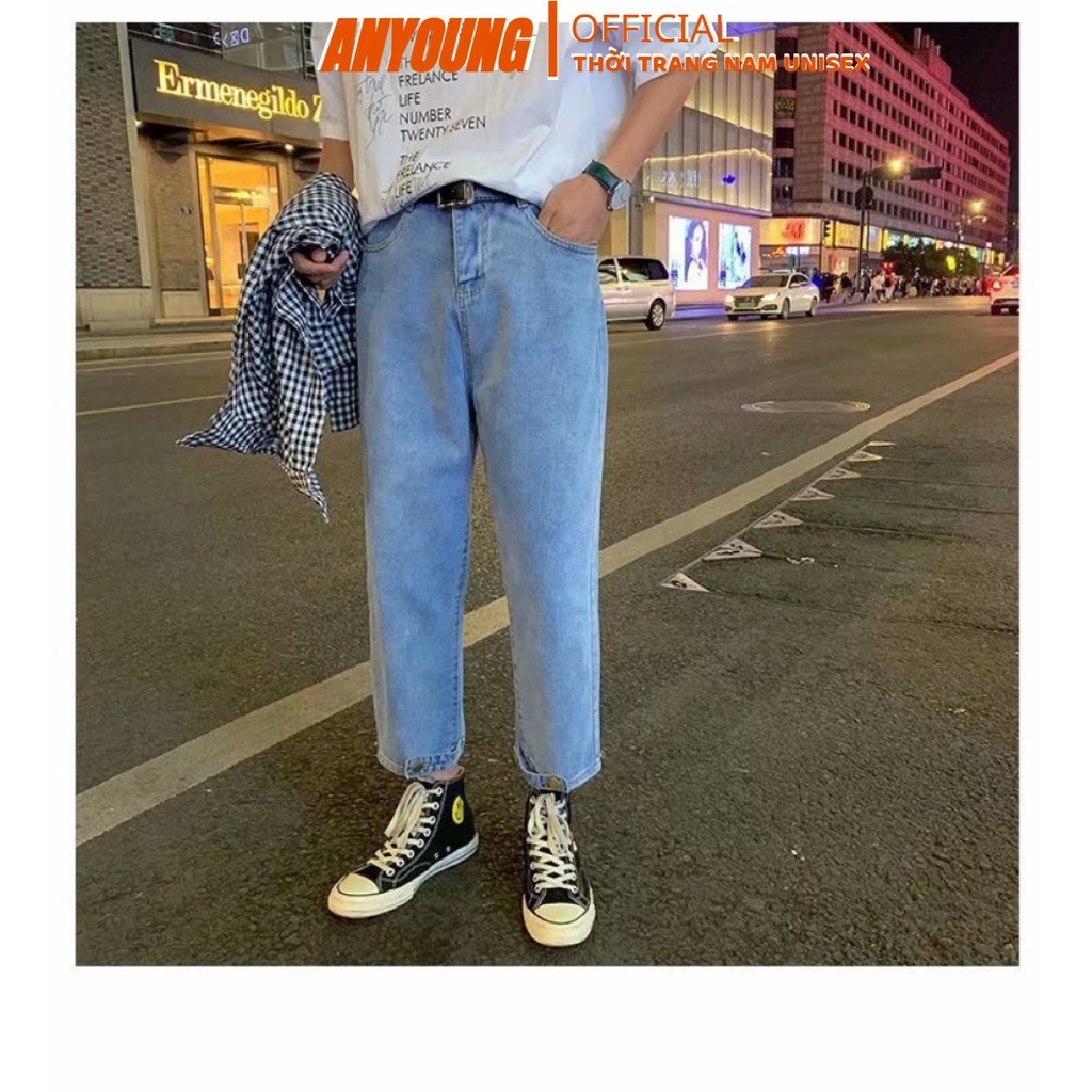 Quần jean baggy nam UNISEX cao cấp -Phong cách thời trang hàn quốc