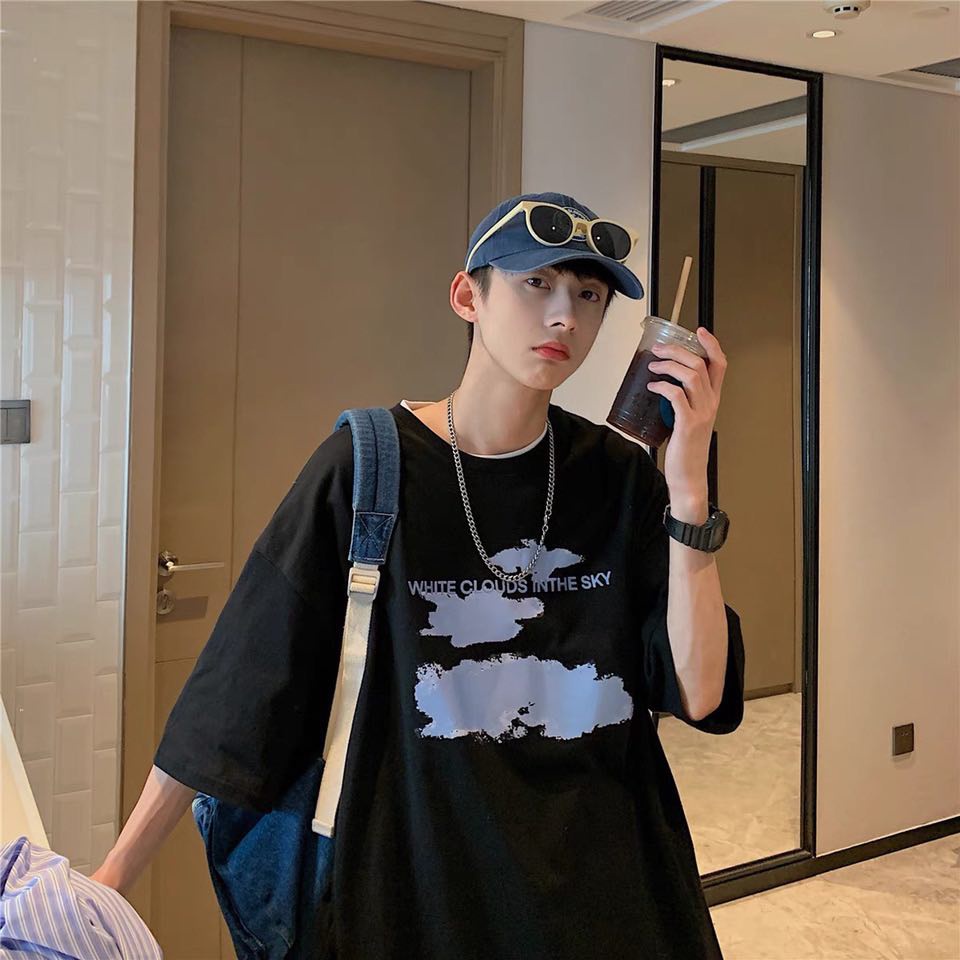 Áo thun tay lỡ form rộng unisex, Áo phông Nam Nữ chất cotton thoáng mát cho mùa hè | BigBuy360 - bigbuy360.vn